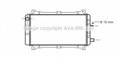 AVA QUALITY COOLING fd2005 -  Радиатор, охлаждение двигателя